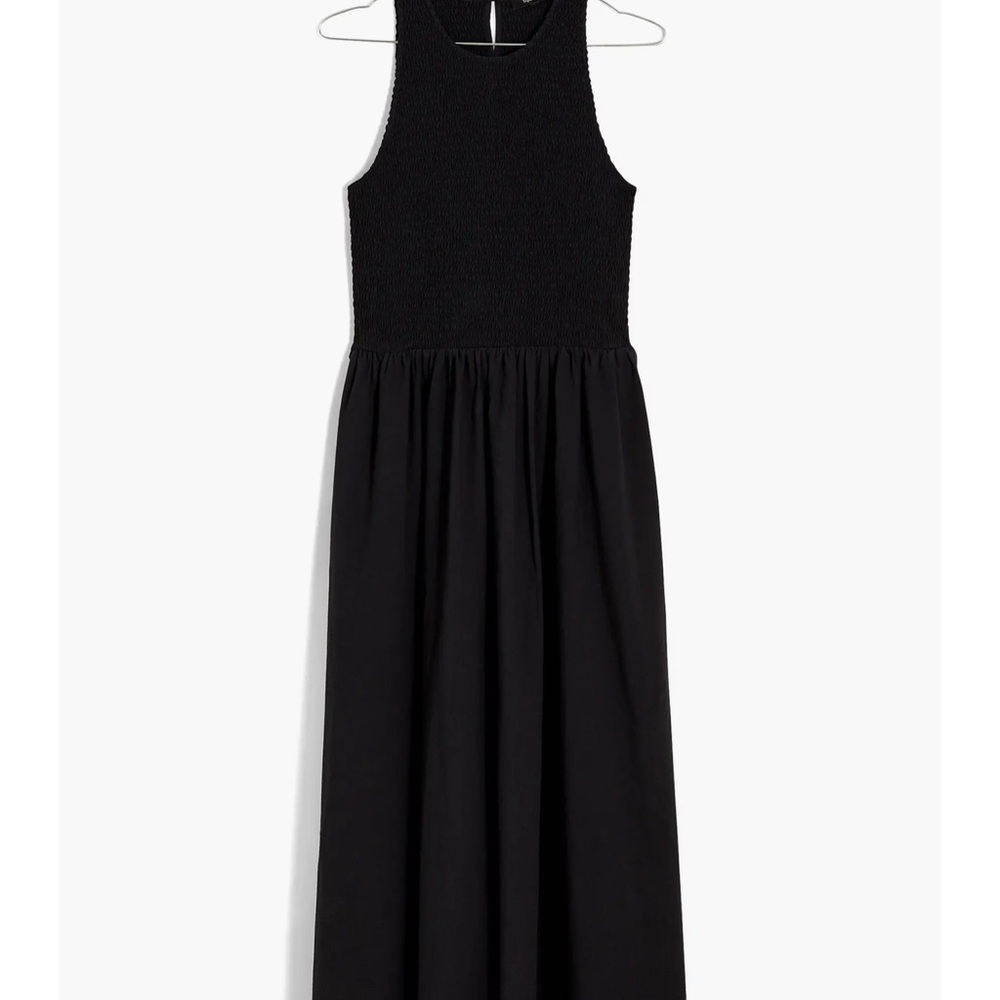 Madewell Melody Smocked Sleeveless Midi Dress